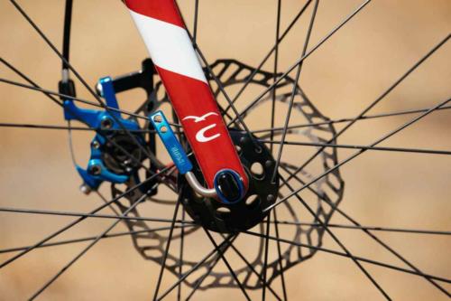 paul components anodized blue parts