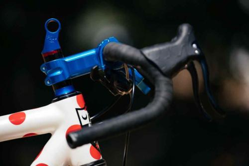 paul components anodized blue parts