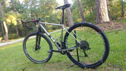 quiring cycles custom stainless steel gravel bike