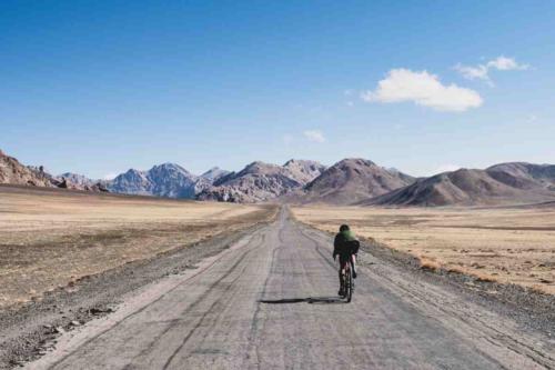 gravel cycling in Tajikistan